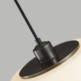 Modern Glass Pendant Light Pumpkin Design Pendant Lamp