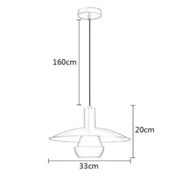 Brushed Gold Pendant Light Single Head Hanging Lamp