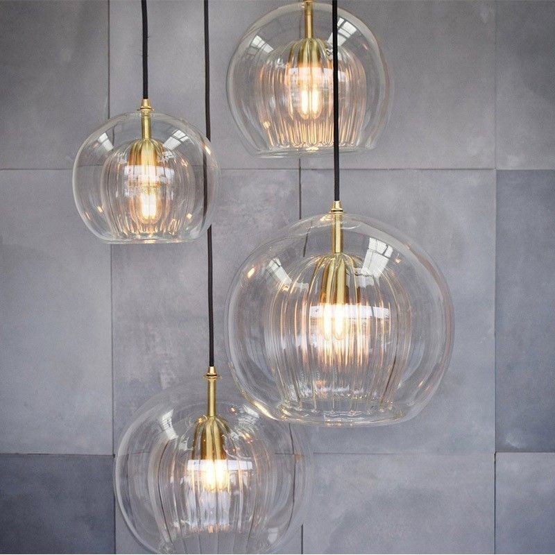 Modern Glass Pendant Light Single Head Hanging Lamp