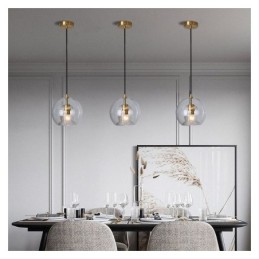 Modern Glass Pendant Light Single Head Hanging Lamp