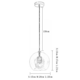 Modern Glass Pendant Light Single Head Hanging Lamp