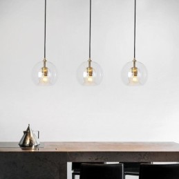 Modern Glass Pendant Light Single Head Hanging Lamp