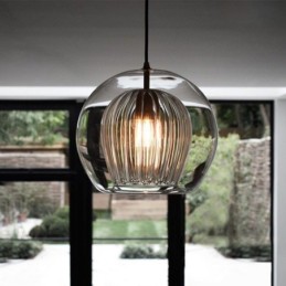 Modern Glass Pendant Light Single Head Hanging Lamp