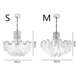 Elegant Glass Pendant Light Leaf Hanging Light