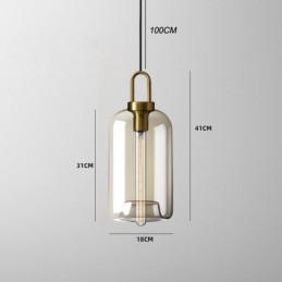 3 Light Pendant Light With Glass Shade Island