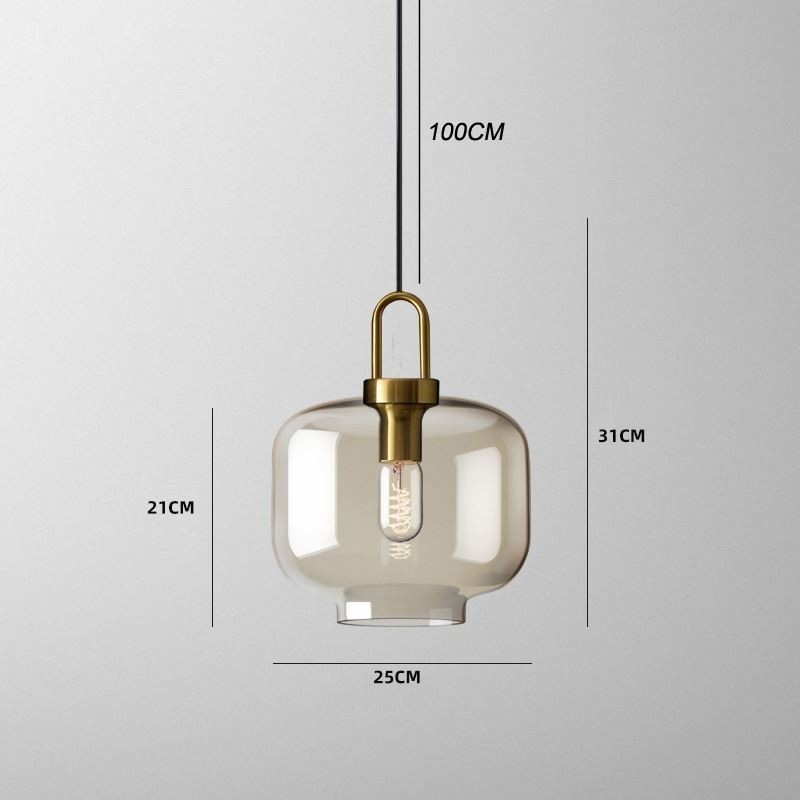 3 Light Pendant Light With Glass Shade Island