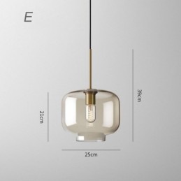 3 Light Glass Pendant Light Classic Cluster Hanging Lighting Fixture Café