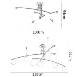 Magic Bean Chandelier Glass Pendant Light