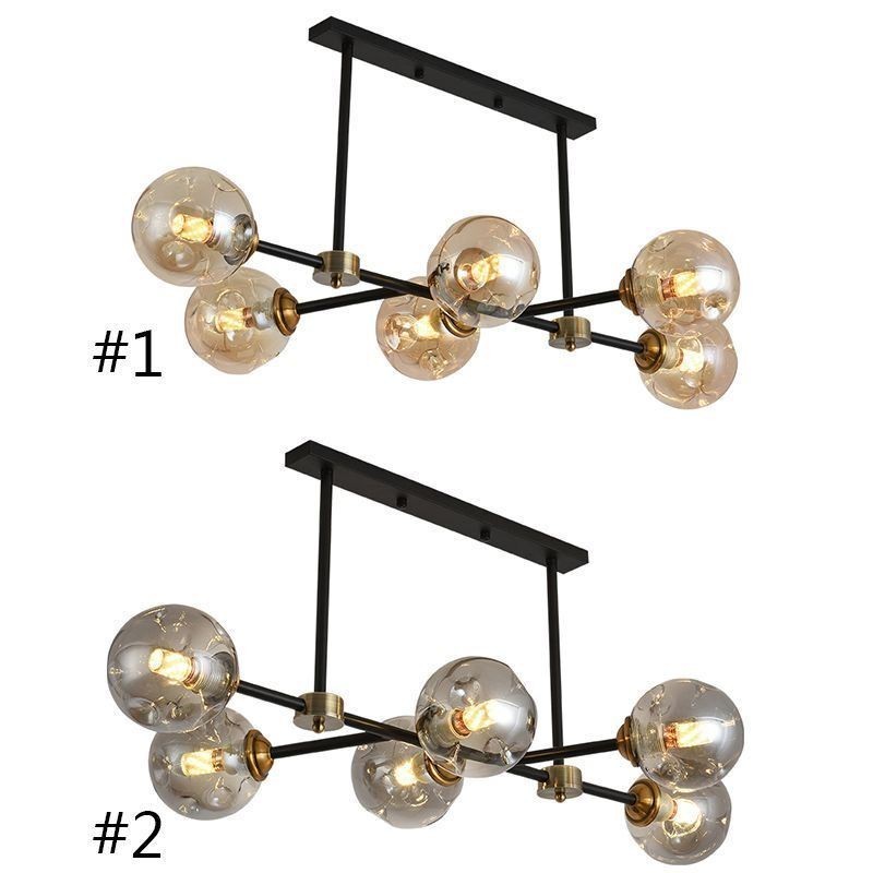6 Light Modern Glass Ceiling Light Magic Bean Light Fixture