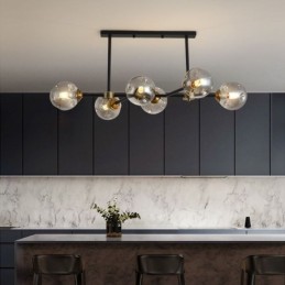 6 Light Modern Glass Ceiling Light Magic Bean Light Fixture