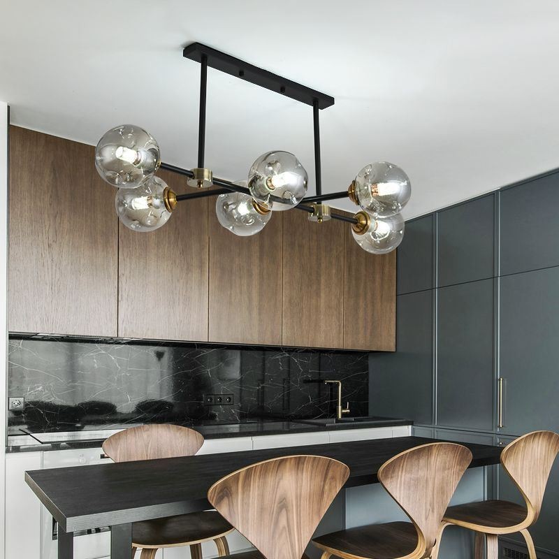 6 Light Modern Glass Ceiling Light Magic Bean Light Fixture