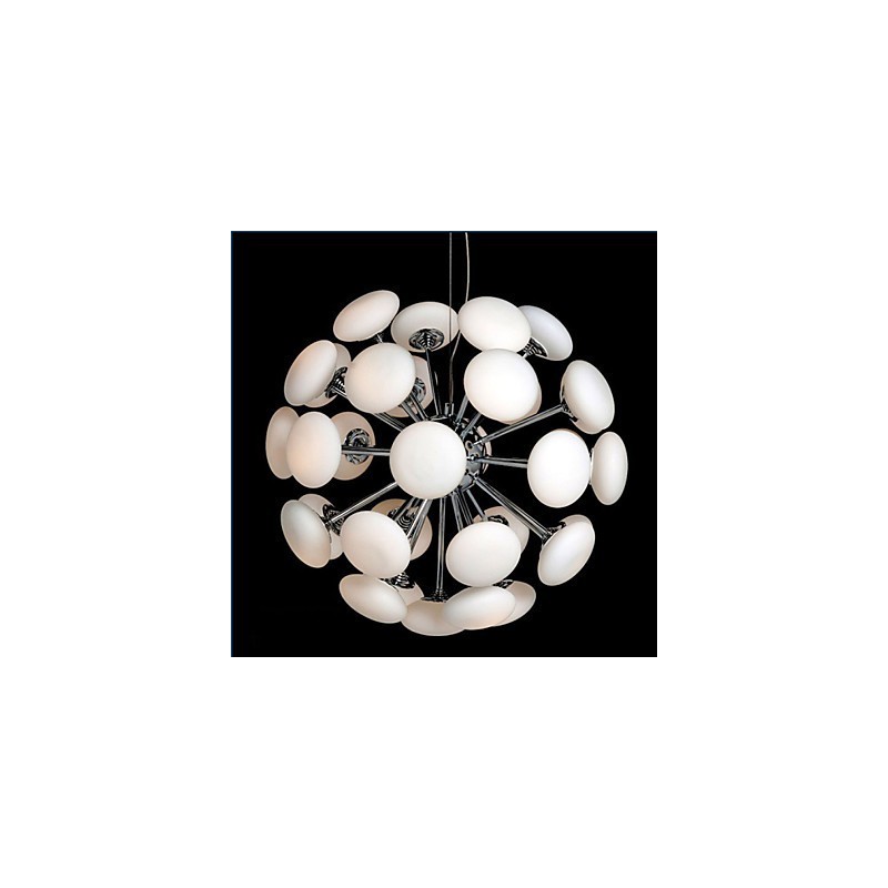 ModernYestaurant Lamp Simple Circular Glass art Pendant Lamp European Style