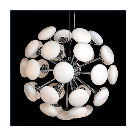 ModernYestaurant Lamp Simple Circular Glass art Pendant Lamp European Style