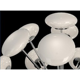 ModernYestaurant Lamp Simple Circular Glass art Pendant Lamp European Style