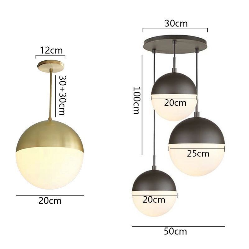Modern Glass Ball Pendant Light Island Ideas Lamp