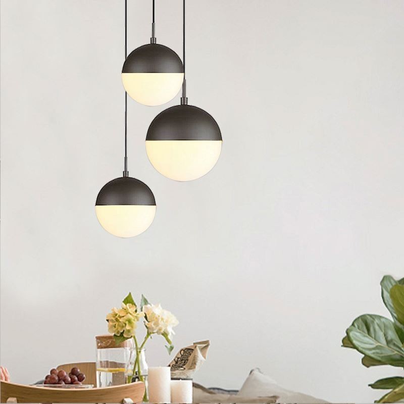 Modern Glass Ball Pendant Light Island Ideas Lamp