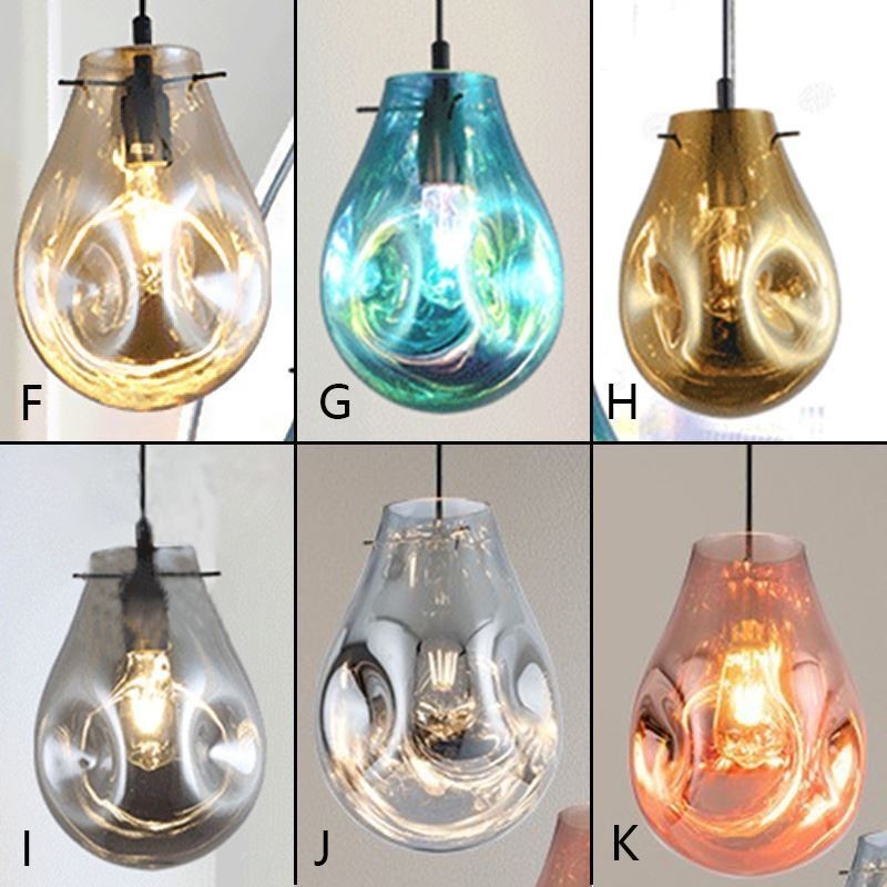 Colorful Pendant Light Soap Bubble Glass Ceiling Light Island Lamp