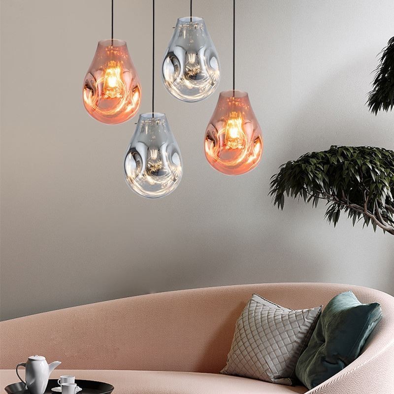 Colorful Pendant Light Soap Bubble Glass Ceiling Light Island Lamp