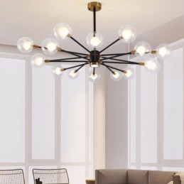 Nordic Glass Pendant Light Milky White Round Lamp Chandelier Lighting