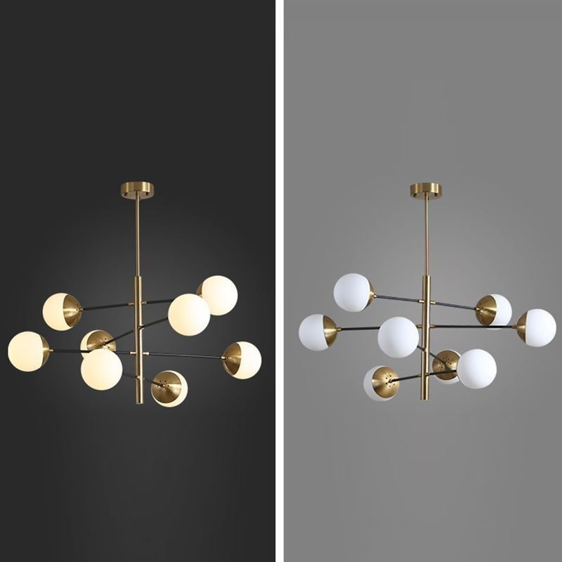 Nordic Glass Pendant Light Magic Bean Shape Chandelier Lighting Lamp