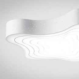 Modern Contemporary Painting Metal Flush Mount