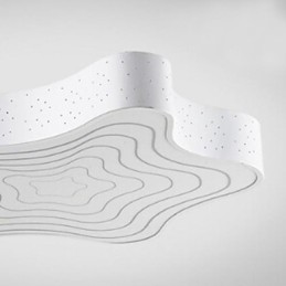 Modern Contemporary Painting Metal Flush Mount