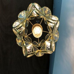 Nordic Creative Pendant Light Glass Home Lighting Petal Shape Lamp Bedside Lamp