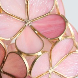 Nordic Creative Pendant Light Glass Home Lighting Petal Shape Lamp Bedside Lamp