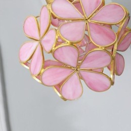 Nordic Creative Pendant Light Glass Home Lighting Petal Shape Lamp Lamp