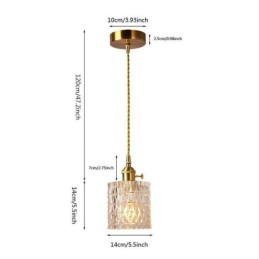 Jelly Jar Light Fixture Ribbed Glass Pendant Light