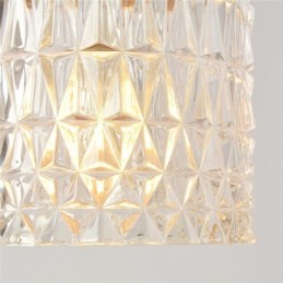 Jelly Jar Light Fixture Ribbed Glass Pendant Light