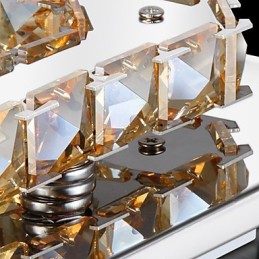 Modern Contemporary Electroplated Metal Flush Mount