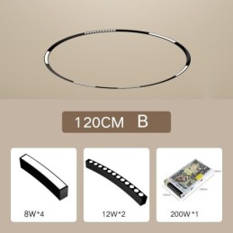 Track Light Magnetic Recessed Circular Track Lighting Fixture 120cm