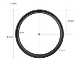 Circular Track Light Magnetic Recessed Spotlight Decorative Light 60cm