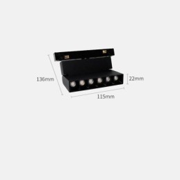 Recessed Track Grille Spotlight Track Strip Spotlight Magnetic Fold Grille Spotlight 36V