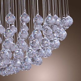 Modern Contemporary Crystal Chrome Chandelier Flush Mount