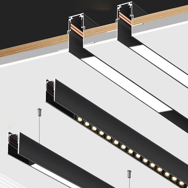 Recessed Track Lighting Rails Magnetic Aluminum Track Surface Profile Ultra Thin Track Light Strip 100cm