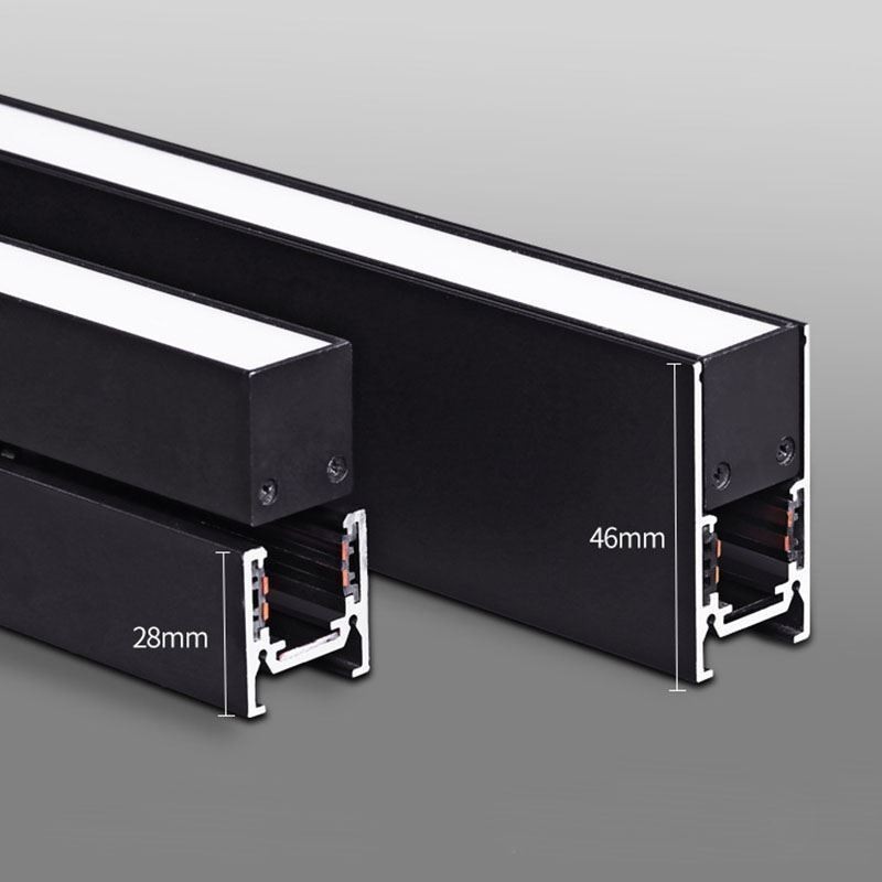 Recessed Track Lighting Rails Magnetic Aluminum Track Surface Profile Ultra Thin Track Light Strip 100cm