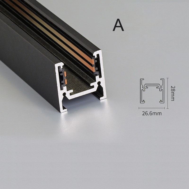 Recessed Track Lighting Rails Magnetic Aluminum Track Surface Profile Ultra Thin Track Light Strip 100cm