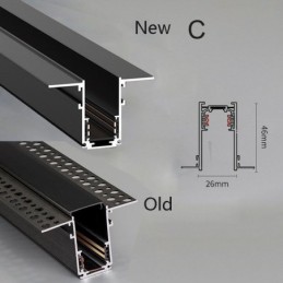 Recessed Track Lighting Rails Magnetic Aluminum Track Surface Profile Ultra Thin Track Light Strip 100cm