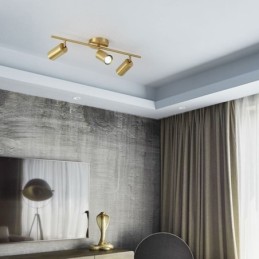 Nordic Brass Flush Mount Ceiling Light