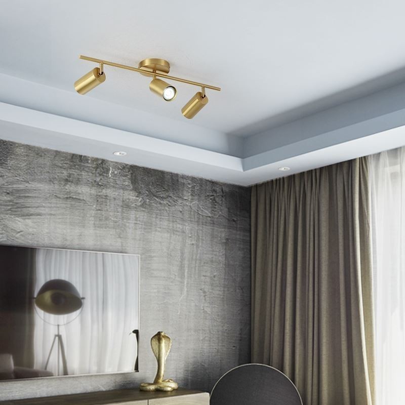 Nordic Brass Flush Mount Ceiling Light