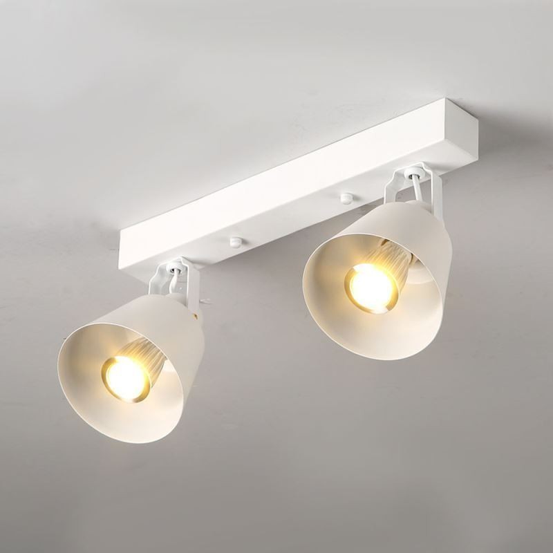 Rustic Vintage Spotlight Industrial Iron Track Lighting