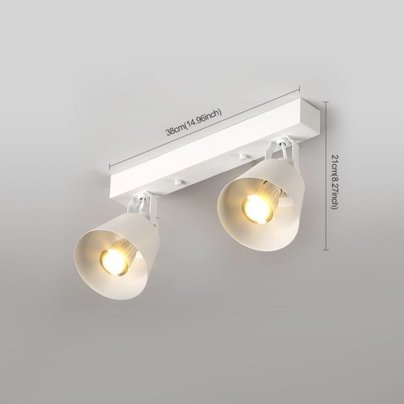 Rustic Vintage Spotlight Industrial Iron Track Lighting