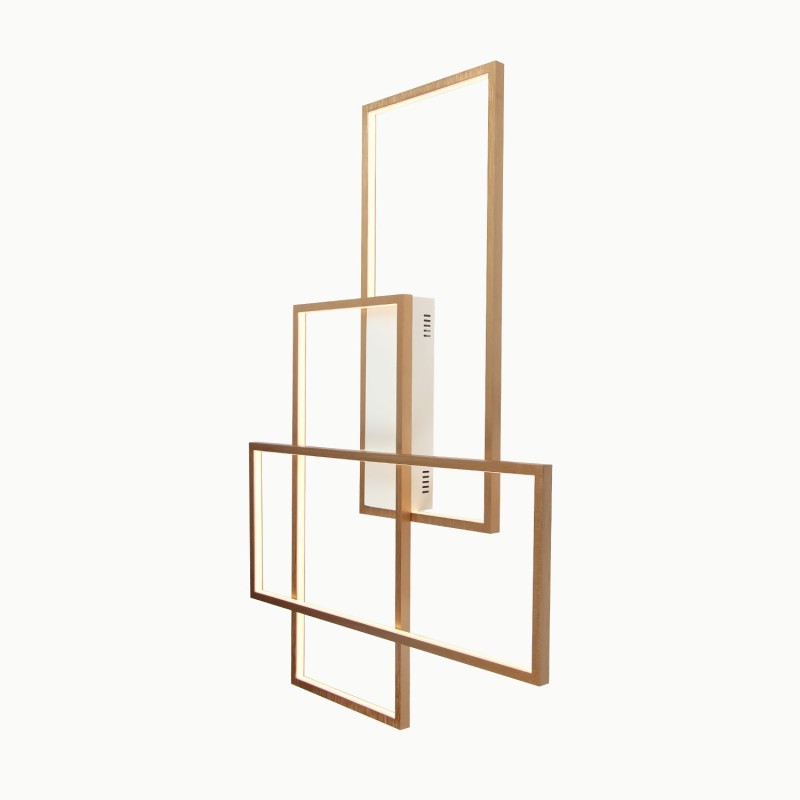 Gold Modern Comtemporary Alumilium Painting Ceiling Light Flush Mount Light with Remoter Dimmer for Living Room Bed Room (Can Also be Used as Wall Light)