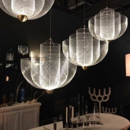 Nordic Grid Designer Creative and Unique Shape Art Decorative Pendant Light