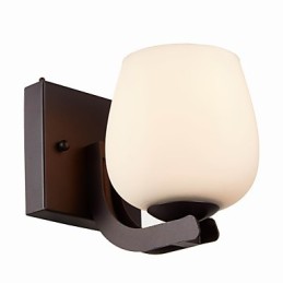 Iron Wall Lamp with Glass Shade Classic Modern Lighting Wall Sconces