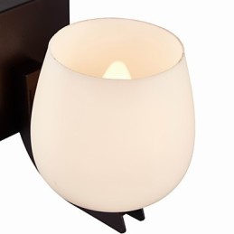 Iron Wall Lamp with Glass Shade Classic Modern Lighting Wall Sconces