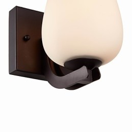 Iron Wall Lamp with Glass Shade Classic Modern Lighting Wall Sconces