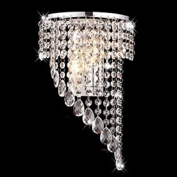 Crystal Flush Mount wall Lights Modern Contemporary Metal